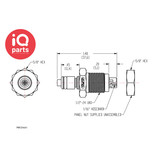 CPC CPC - PMC4201 / PMCD4201 | Insteeknippel | Plaatmontage | slangpilaar 1,6 mm