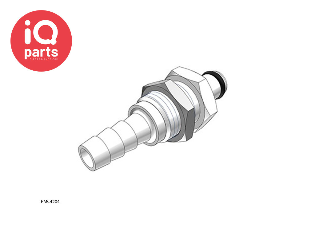 PMC4204 / PMCD4204 | Coupling Insert | Panel Mount | Hose barb 6,4 mm (1/4")