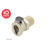 CPC CPC - PMC100412BSPT / PMCD100412BSPT | In-Line Coupling body | Polypropylene| 1/4" BSPT Pipe thread