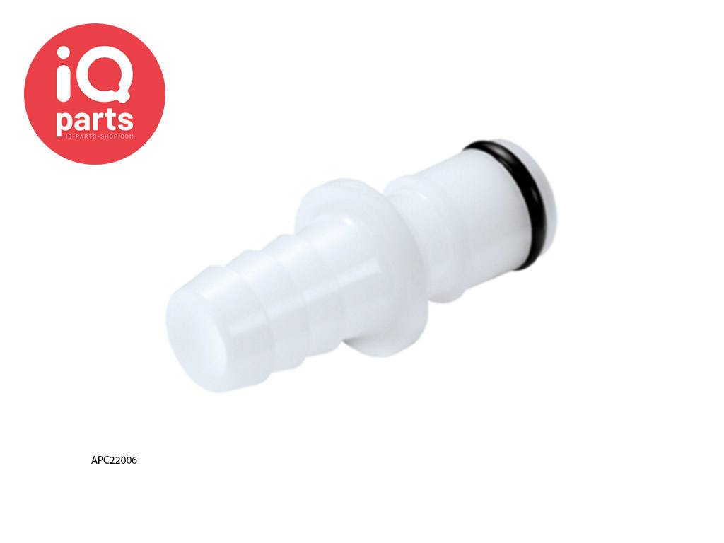 APC22006 / APCD22006 | In-line Coupling Insert | Acetal | Hose barb 9,5 mm (3/8")