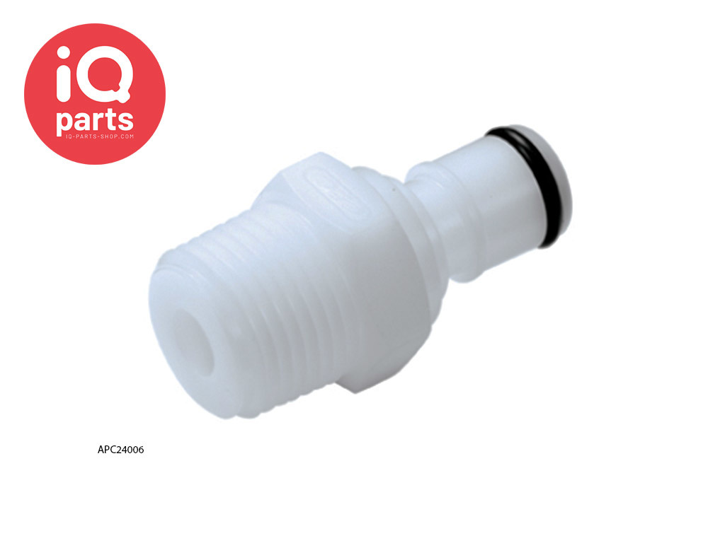 APC24006 / APCD24006 | In-line Coupling Insert | Acetal | 3/8" NPT Pipe Thread