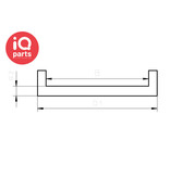 IQ-Parts IQ-Parts - Rubber U-Profiel | EPDM |  Self adhesive | 20-25-30 mm