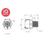 CPC CPC - PLC10004BSPT / PLCD10004BSPT | Kupplung | Acetal | 1/4" BSPT Außengewinde