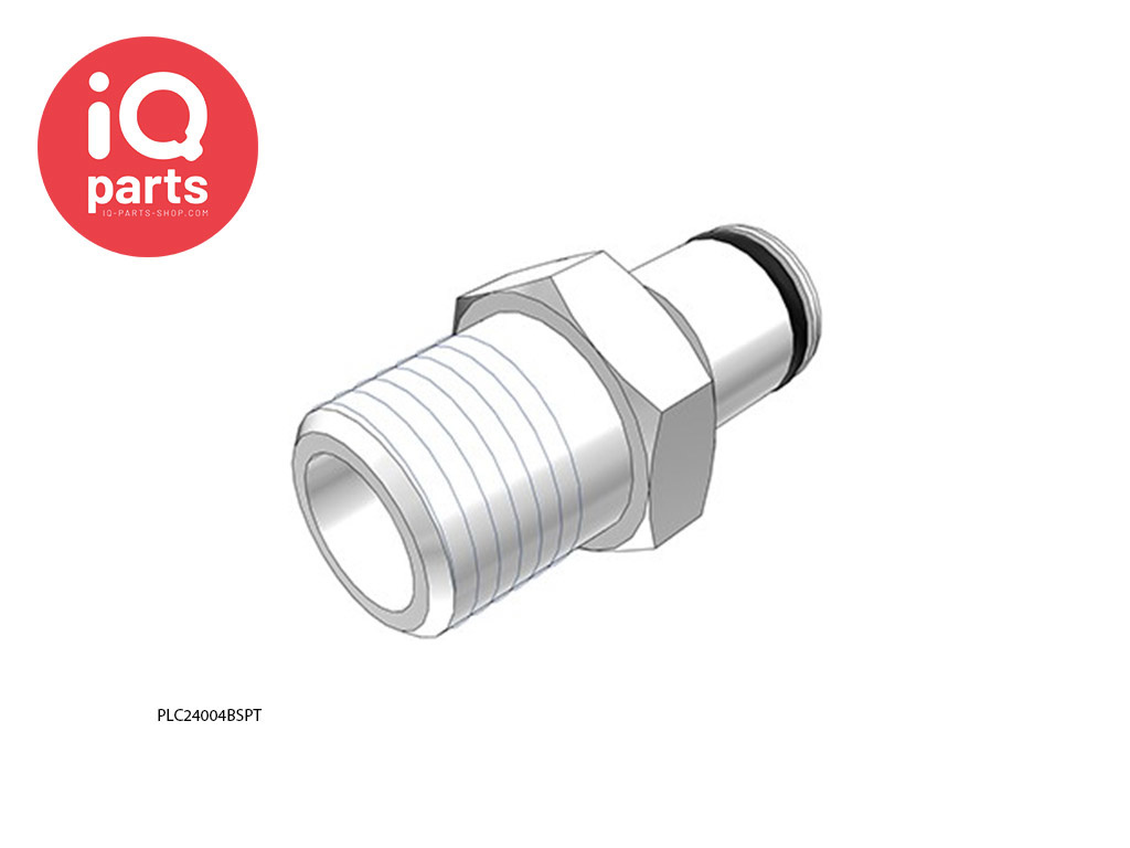 PLC24004BSPT / PLCD24004BSPT | Stecker | Acetal | 1/4" BSPT Außengewinde