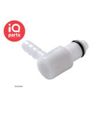 CPC CPC - PLC23004 / PLCD23004 | Stecker 90º | Acetal | Schlauchanschluss 6,4 mm