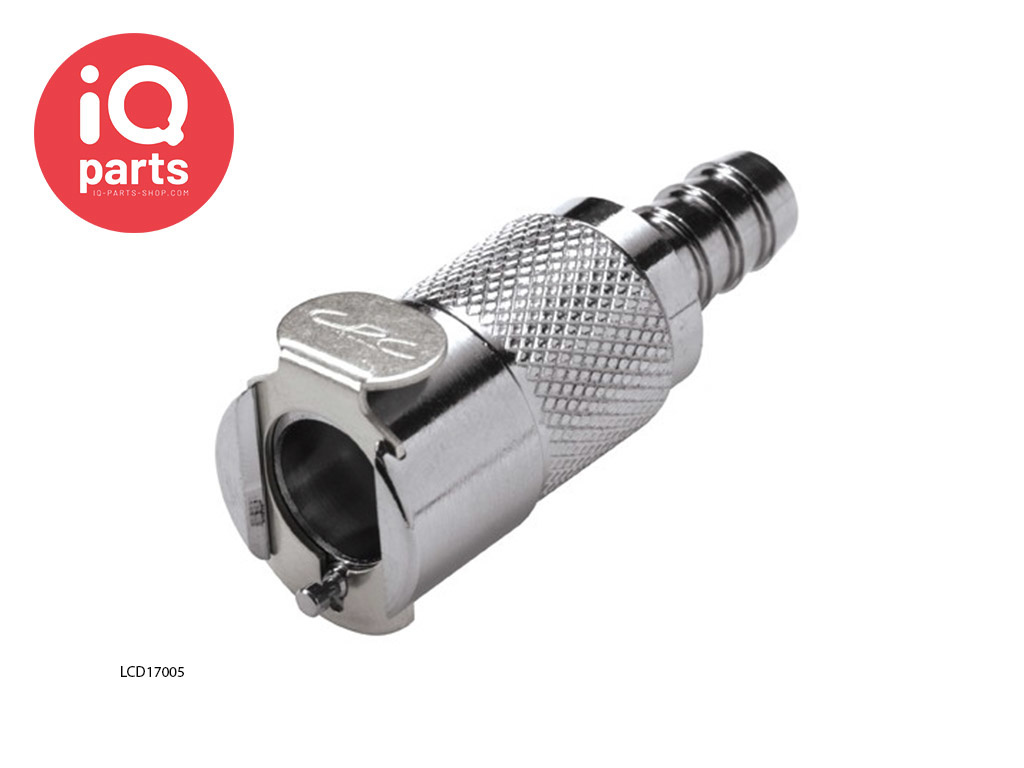 LC17005 / LCD17005 | Coupling Body | Chrome-plated brass | Hose barb 7,9 mm (5/16")