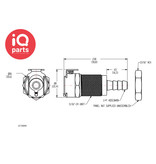 CPC CPC - LC16004 / LCD16004 | Snelkoppeling | plaatmontage | slangpilaar 6,4 mm