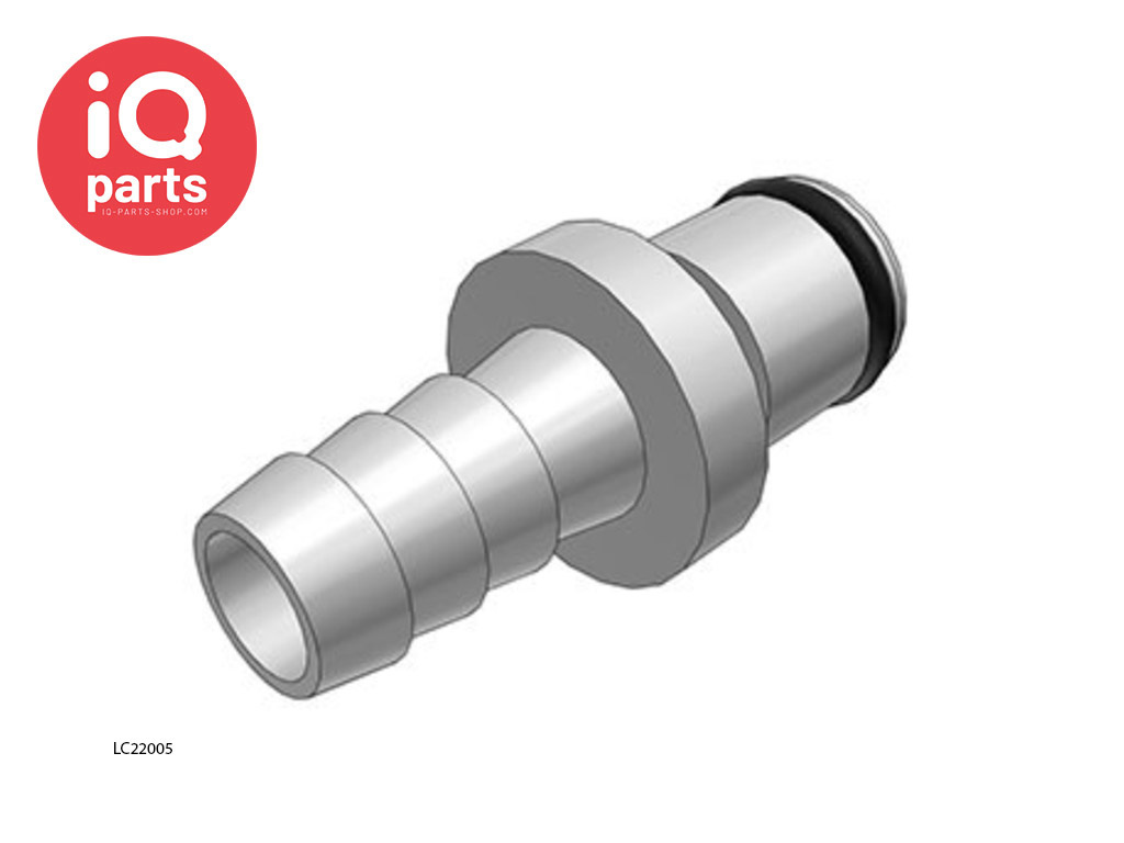 LC22005 / LCD22005 | Coupling Insert | Chrome-plated brass | Hose barb 7,9 mm (5/16")
