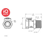 CPC CPC - APC10006 / APCD10006 | Kupplung | Acetal | 3/8" NPT Außengewinde