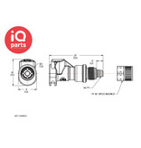 CPC CPC - APC130M8SH / APCD130M8SH | Kupplung | Acetal | PTF Klemmring 8,0 mm AD / 6,0 mm ID