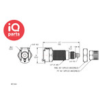 CPC CPC - MC1204 / MCD1204 | Coupling Body | Panel mount | PTF Nut 6,4 mm (1/4") OD / 4,3 mm (.17") ID