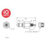 CPC CPC - MC20025 / MCD20025 | Stecker | Messing  verchromt | PTF Klemmring 4,0 mm AD / 2,5 mm ID