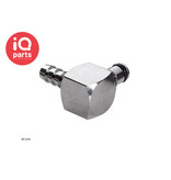 CPC CPC - MC2304 / MCD2304 | Elbow Coupling Insert | Chrome-plated brass | Hose barb 6,4 mm (1/4")