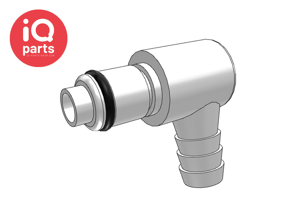 PLCD23006V | Elbow Coupling Insert | Acetal | Hose barb 8 - 10 mm