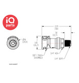 CPC CPC - NS4D10004BSPT / NS4D10004BSPT06 | NS4 Kupplung | 1/4" BSPT Außengewinde