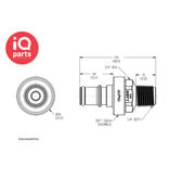 CPC CPC - NS4D24004BSPT / NS4D24004BSPT06 | NS4 Stecker | 1/4" BSPT Außengewinde