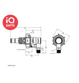 CPC CPC - DQPRO120208 | 90º Kuppler | Polypropylen | 1/2" NPT Außengewinde | EPDM