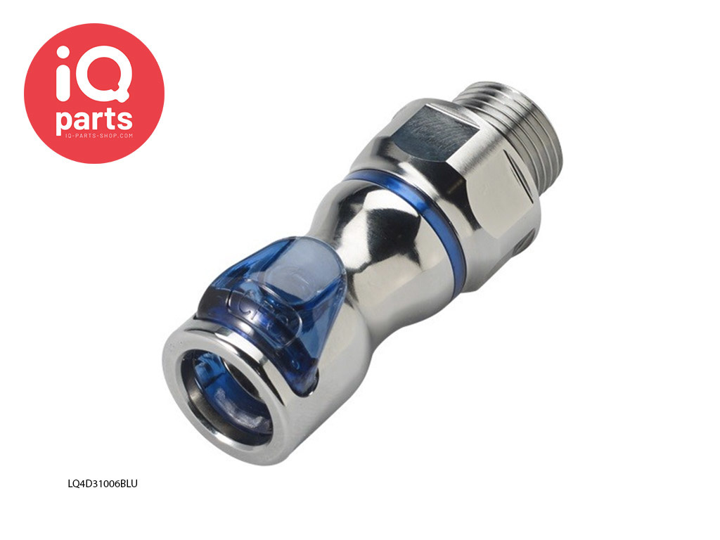 LQ4D31006BLU / LQ4D31006RED | Coupling Body | Chrome-plated brass | 3/8" G male thread