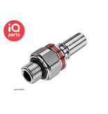 CPC CPC - LQ4D47004BLU / LQ4D47004RED | Stecker | Messing verchromt | 1/4" G Außengewinde (BSPP)