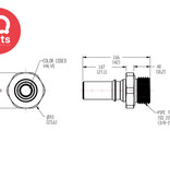 CPC CPC - LQ4D47006BLU / LQ4D47006RED | Stecker | Messing verchromt | 3/8" G Außengewinde