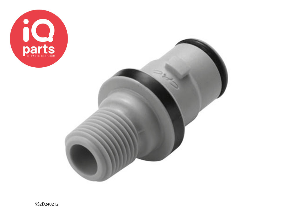 NS2D240212 | NS212 Stecker | Polypropylen | 1/8" NPT Aussengewinde