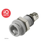 CPC CPC - NS2D120412 | NS212 Coupling Body | Panel Mount | PTF Nut 6,4 mm (1/4") OD / 4,3 mm (.17") ID
