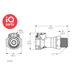 CPC CPC - HFC10812 / HFCD10812 | Kupplung | Polypropylen | 1/2" NPT Außengewinde