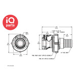 CPC CPC - FFC161235 | Snelkoppeling | Plaatmontage | 19,0 mm slangpilaar