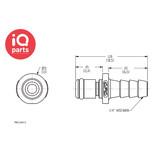 CPC CPC - PMC220412 / PMCD220412 | Stecker | Polypropylen | Schlauchanschluss 6,4 mm