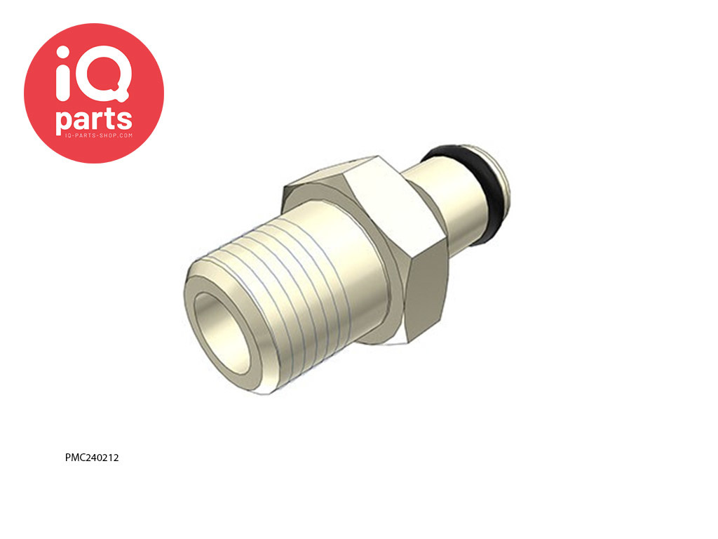 PMC240212 / PMCD240212 | In-line Coupling Insert | Polypropylene | 1/8" NPT Pipe thread