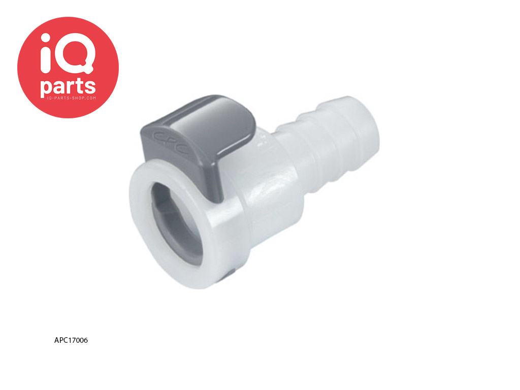 APC17006 | Coupling Body | Acetal | Hose barb 9,5 mm (3/8")