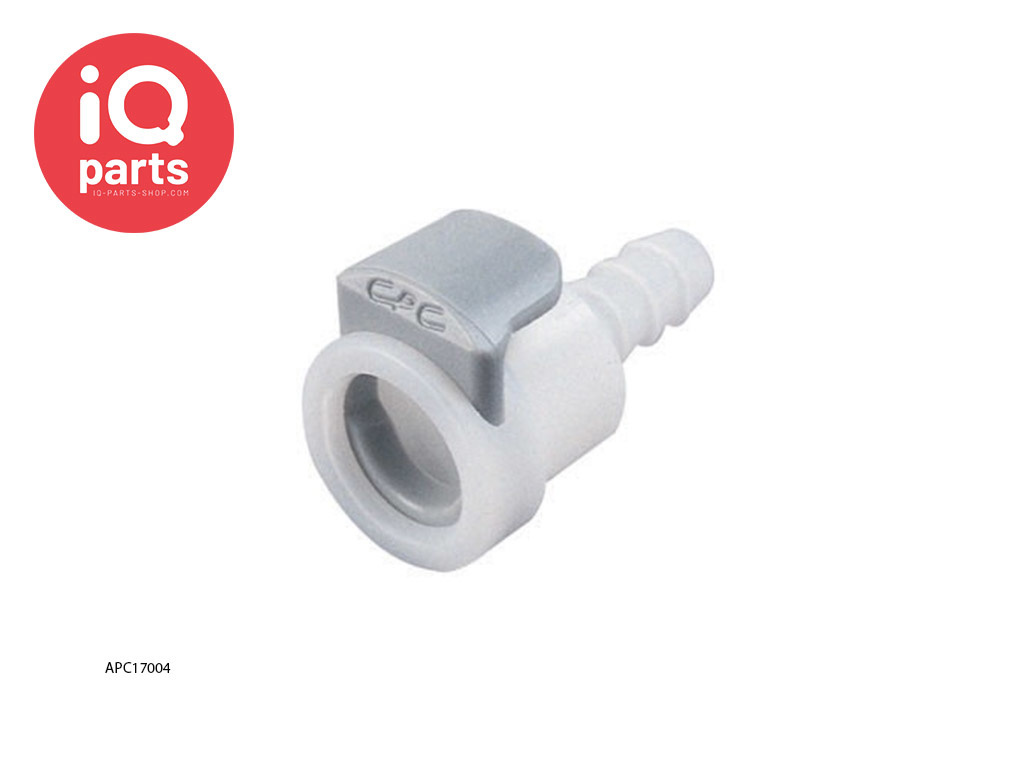 APC17004 | Coupling Body | Acetal | Hose barb 6,4 mm (1/4")