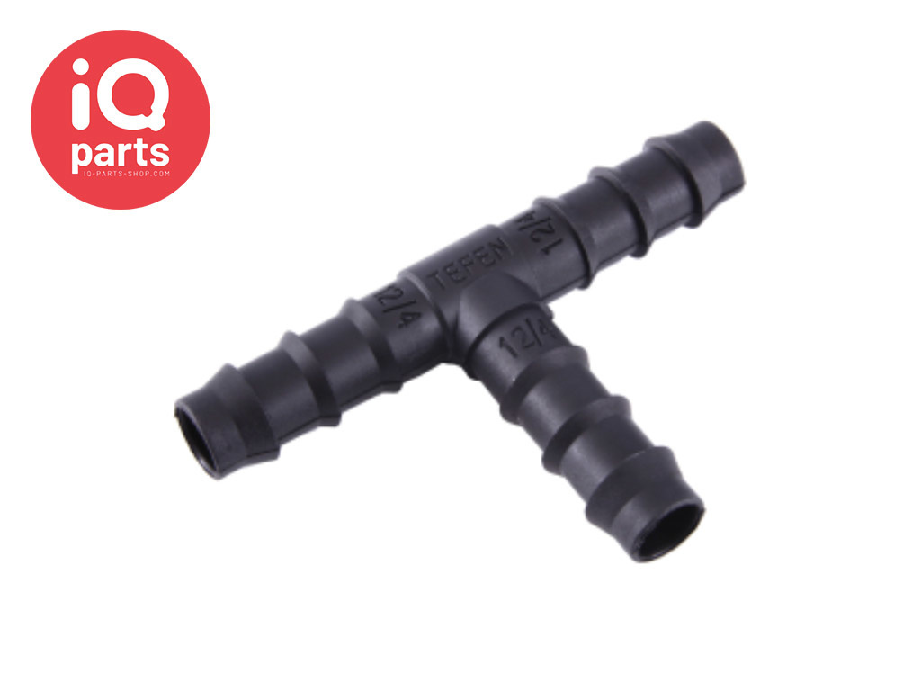 Plastic Male hose T-connector  - Black
