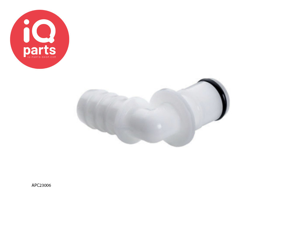 APC23006 / APCD23006 | Elbow Coupling Insert | Acetal | Hose barb 9,5 mm (3/8")