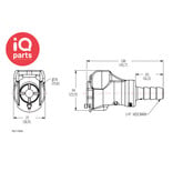 CPC CPC - PLC17004 / PLCD17004 | Kupplung | Acetal | Schlauchanschluss 6,4 mm