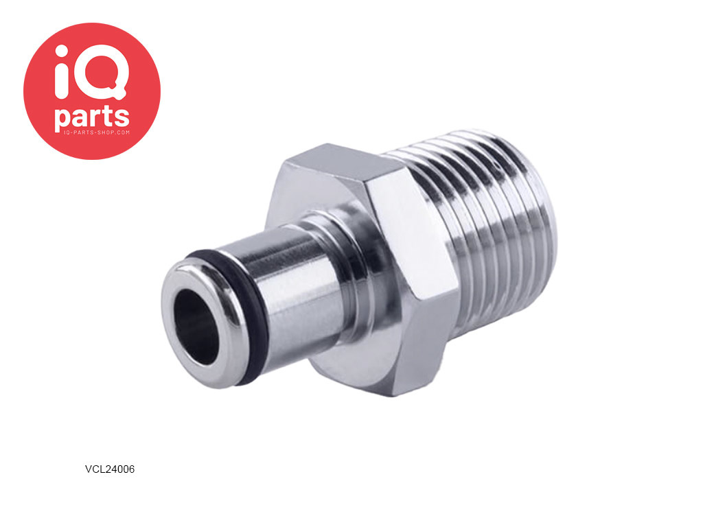 VCL24006 / VCLD24006 | Coupling Insert | Chrome-plated brass | 3/8" NPT Pipe Thread
