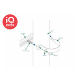 IQ-Parts IQ-Parts Halterung für Verkehrszeichen One Piece Clip (OPC) | W4 | Weiß (RAL 9016)