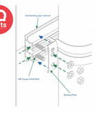 IQ-Parts IQ-Parts Butting Plate Traffic Sign Clip (BUTPL) | W4