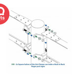 IQ-Parts IQ-Parts UNI-Clamp beugel | Aluminium | gelakt