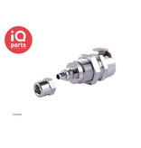 IQ-Parts IQ-Parts - VCM1204 / VCMD1204 | Coupling Body | Panel mount | PTF Nut 6,4 mm (1/4") OD / 4,3 mm (0.17") ID