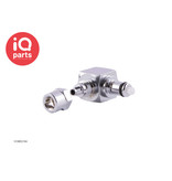IQ-Parts IQ-Parts - VCM2104 / VCMD2104 | Insteeknippel 90º | Verchroomd messing | PTF Klemring 6.4 mm OD / 4.3 mm ID
