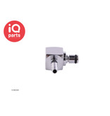 IQ-Parts IQ-Parts - VCM2304 / VCMD2304 | Elbow Coupling Insert | Chrome-plated brass | Hose barb 6.4 mm (1/4")