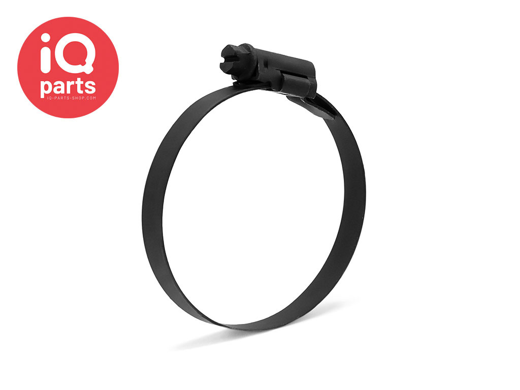 ASFA-L W3  - 9 mm hose clamp / Worm-Drive Clip  Black DIN 3017
