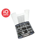 IQ-Parts Herbie Clip assortimentsbox | Kunststof slangklem | 8 - 46 mm | 125 delig
