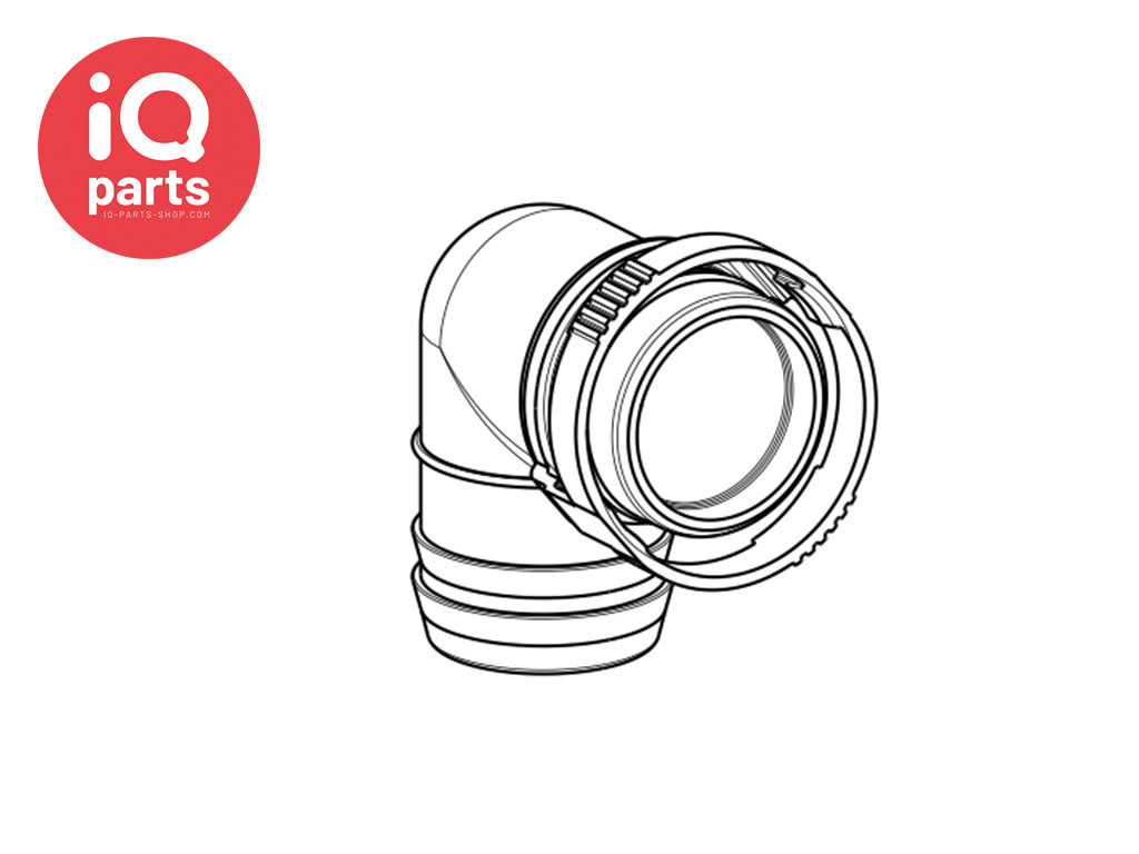 NORMAQUICK® V2 Steckverbindung 90° NW27 | 29 mm | 50º