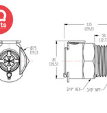 CPC CPC - 90º Kupplungsset BMW | Messing verchromt | 3/8" NPT - Schlauchanschluß 6 - 7 mm