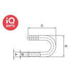 IQ-Parts IQ-Parts - U-Bend Barb Connector | Stainless Steel AISI 304 (1.4301)