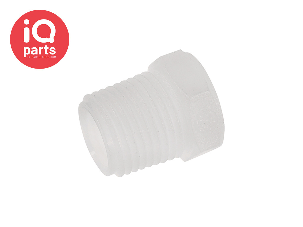 PVDF Hex Threaded Plug | BSPT