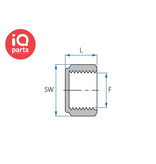 TEFEN TEFEN PVDF Gewindeanschluss | Kappe | BSPT