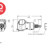 CPC CPC - PMC13M42 / PMCD13M42 | Kupplung | Acetal | PTF Klemmring 4.0 mm OD / 2.0 mm ID